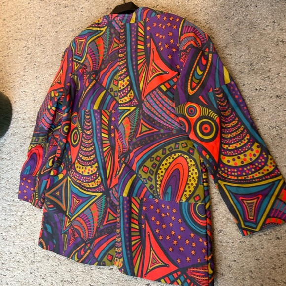 DIY (I think) crazy fun L galactic cotton jacket in EUC no filters.BRIGHT!! FUN! - Picture 11 of 16